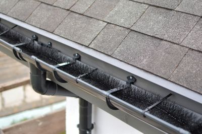 Close-up of Gutter Cover Materials
